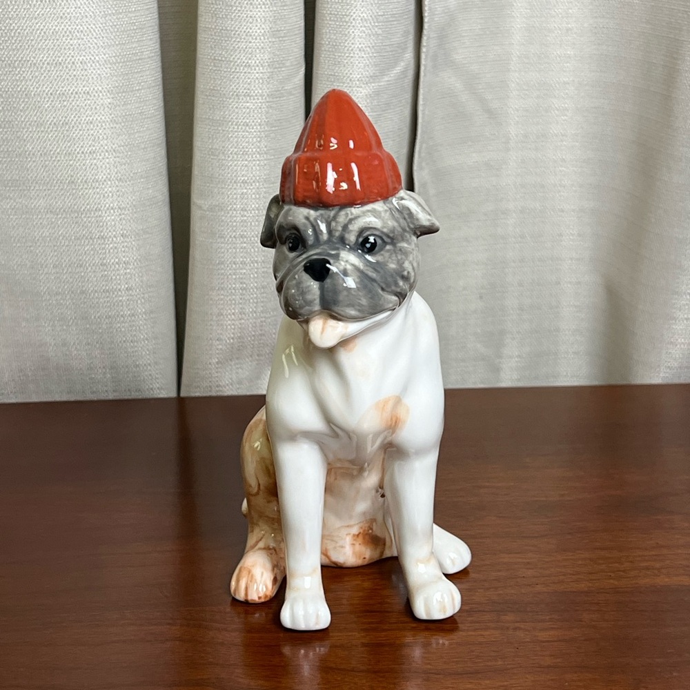 NWOT Bulldog Vase